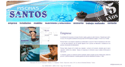 Desktop Screenshot of piscinassantos.com