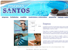 Tablet Screenshot of piscinassantos.com